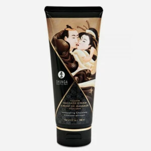 crème hydrante de massage shunga au chocolat