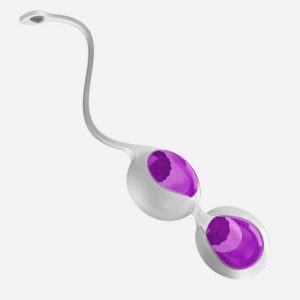 ovo l1 silicone love balls imperm‚able blanc and light violet