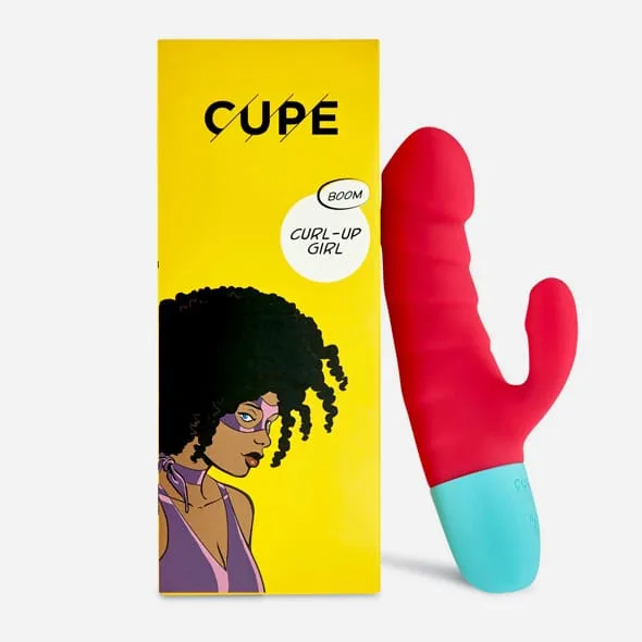 vibromasseur rabbit curl-up girl cupe