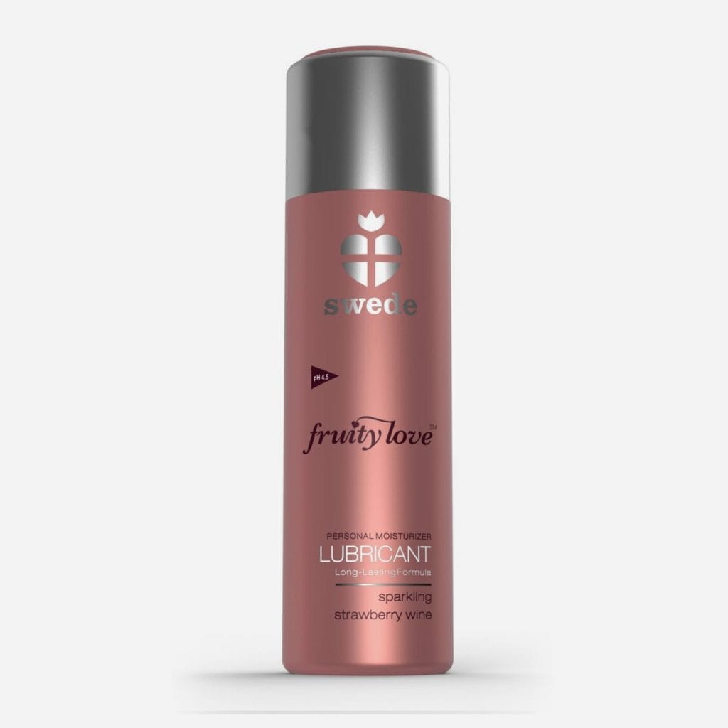 Lubrifiant Intime Swede Fruity Love Fraise Vin Pétillant 100 Ml - Neuf