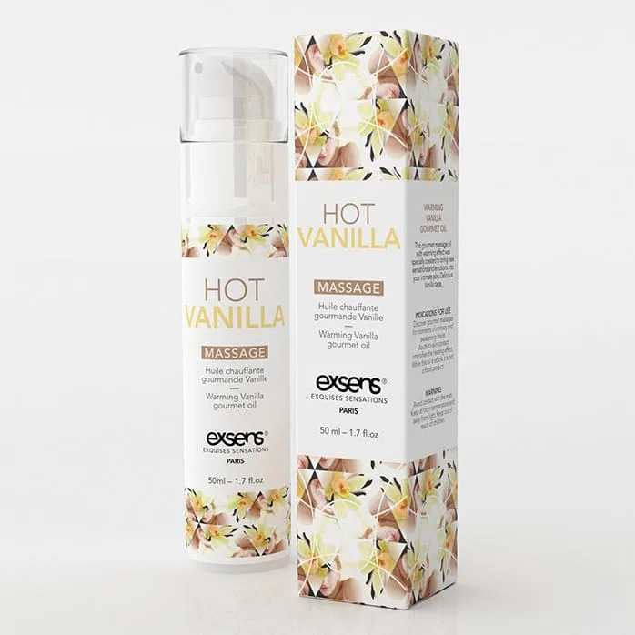Huile de massage HOT Gourmand Vanille 50ML - Exsens