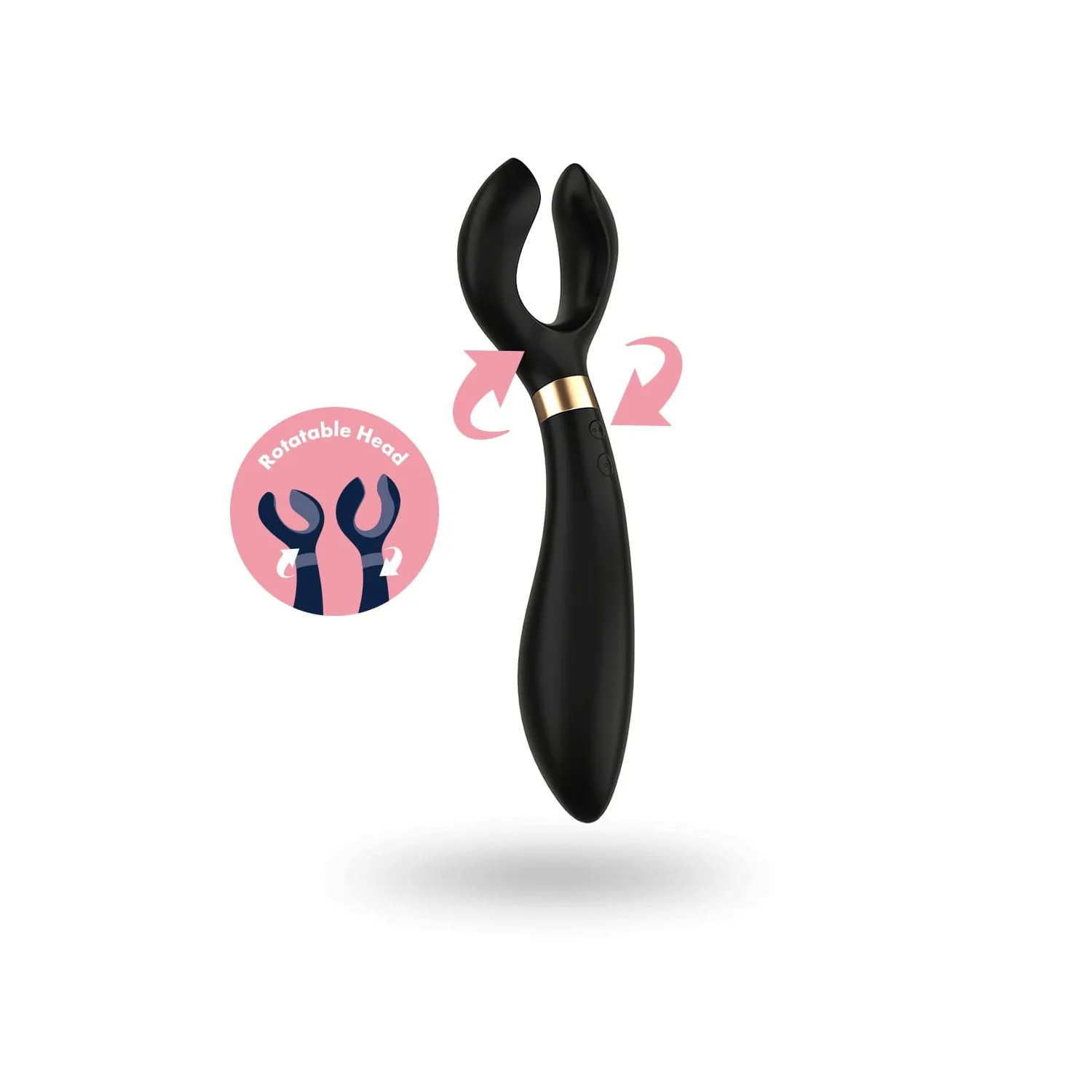Vibromasseur et stimulateur noir homme et femme Endless Fun Satisfyer - polyvalent