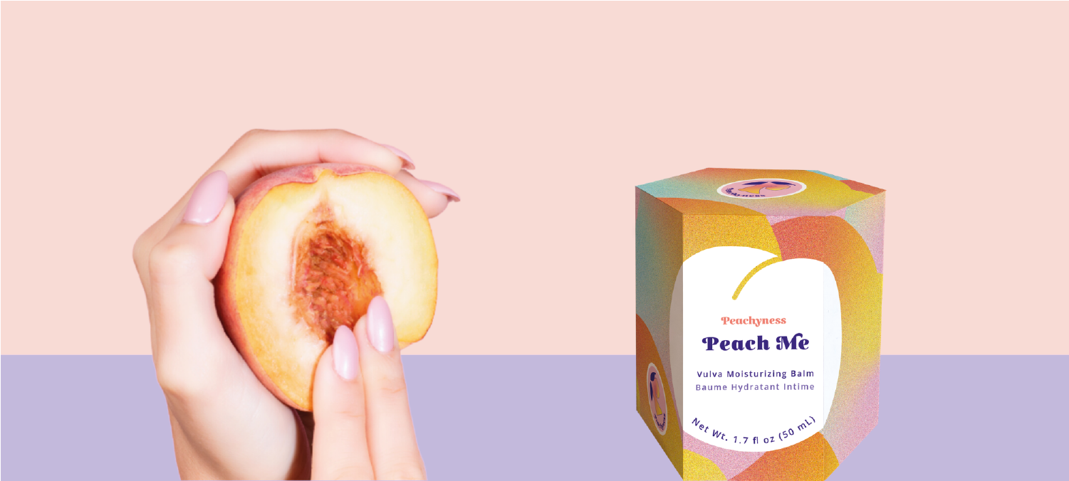 Peach Me le baume hydratant intime naturel et vegan pour soulager sa vulve pendant les grossesses et après le sexe