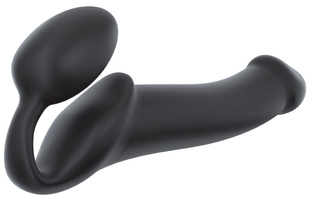 Gode Strap-on semi réaliste noir 34