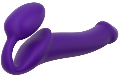 Gode Strap-on semi réaliste violet 34