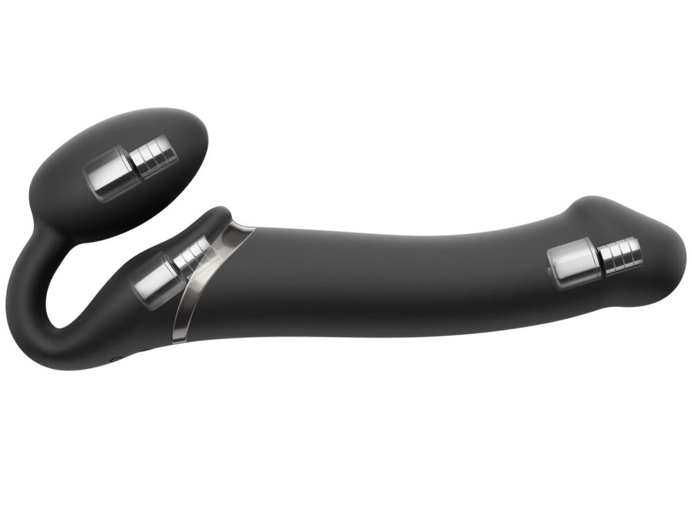 Gode Vibrant Télécommandé 3 Moteurs Strap-on-me vue moteur