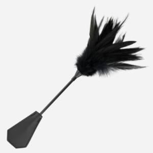 Cravache BDSM avec plumeau - Darkness