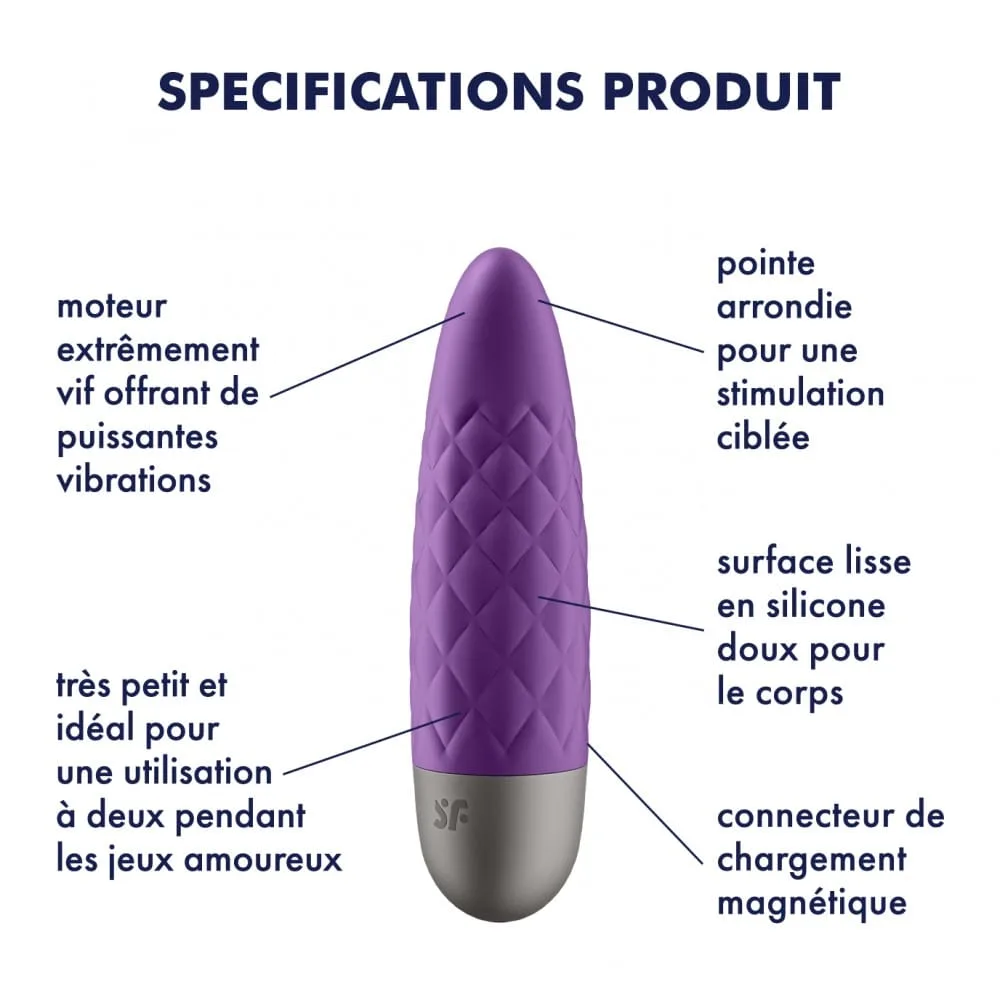 Vibromasseur Satisfyer Ultra Power Bullet 5 explication
