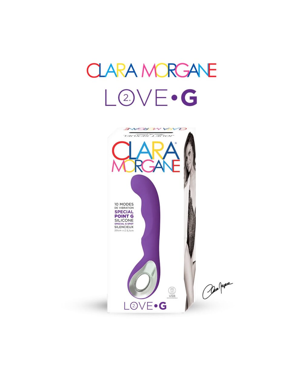 Vibromasseur Love G 2.0 - Clara Morgane Store boite