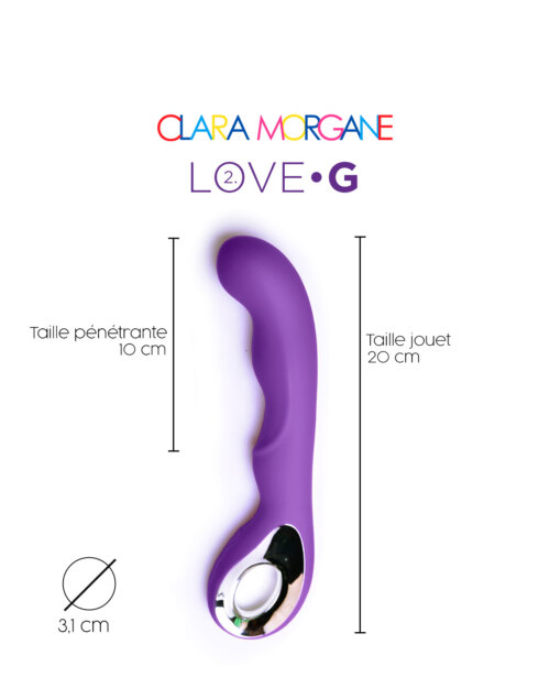 Vibromasseur Love G 2.0 - Clara Morgane Store dimension