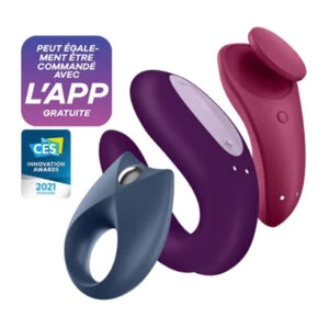 Coffret 3 Sextoys Connectés Satisfyer Partner Box 3