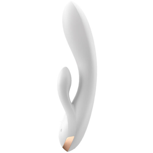 Satisfyer Double Flex blanc profil