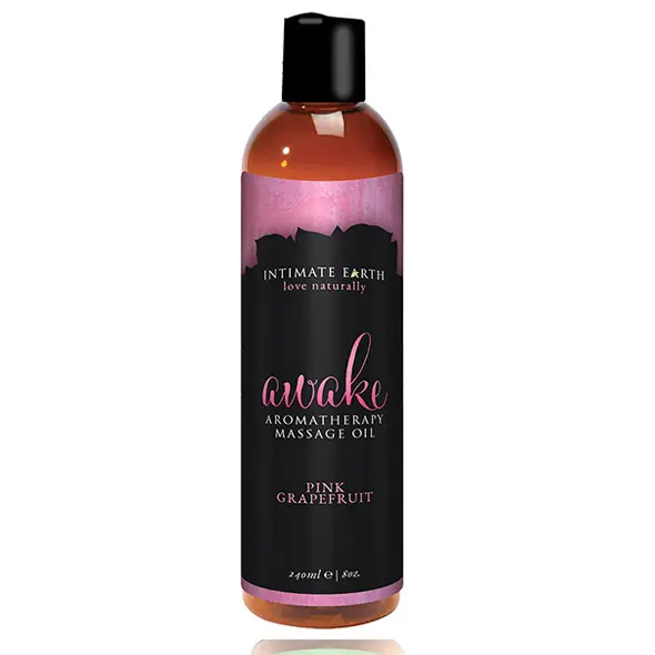 Huile de massage Poivre noir et pamplemousse rose d'Intimate earth