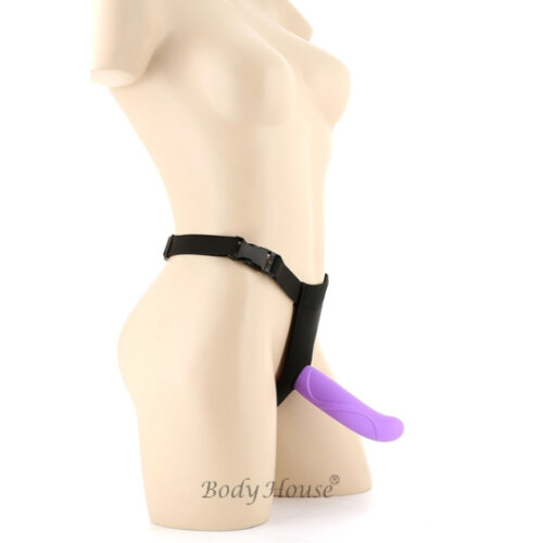 Gode ceinture Strap-on violet profil