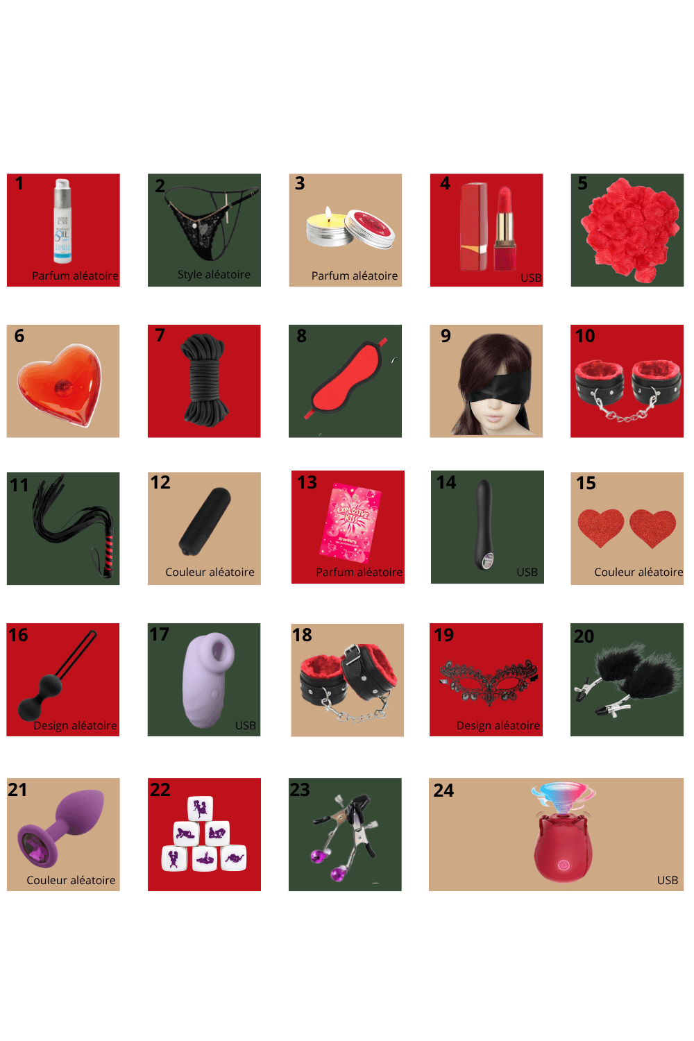 Calendrier de l-avent lesbien coquin 24 surprises