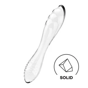 Gode en verre transparent haute qualité Dazzling Crystal 1 Satisfyer