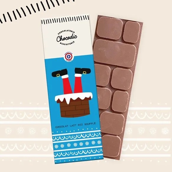 Chocolat riz soufflé noel