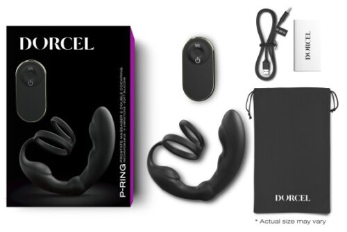 Cockring Plug Vibrant P-Ring Dorcel 3