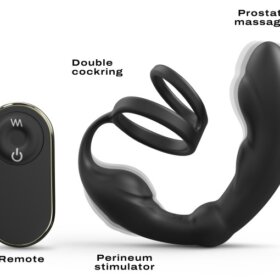 Cockring Plug Vibrant P-Ring Dorcel 4