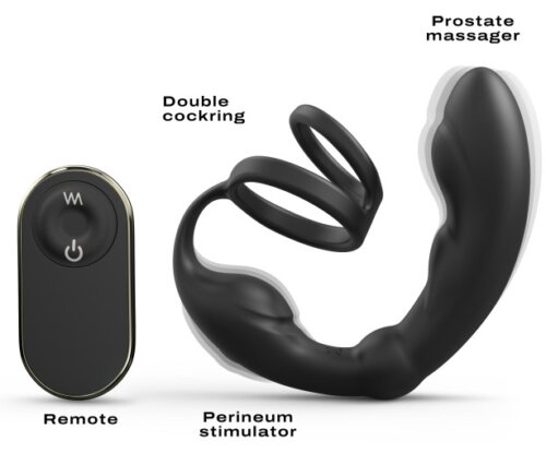 Cockring Plug Vibrant P-Ring Dorcel 4