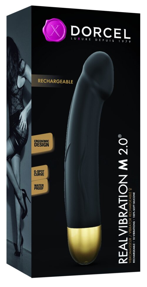 Gode vibrant Real Vibration M Noir 2