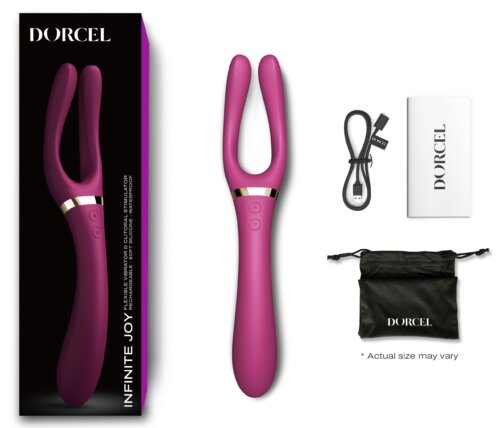 Sextoy couple multi-fonctions Dorcel Infinite Joy rose 2
