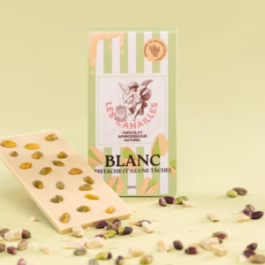 Chocolat aphrodisiaque blanc pistache Les canailles