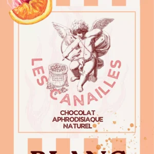 Tablette de chocolat aphrodisiaque - Blanc, écorce d'orange et rose