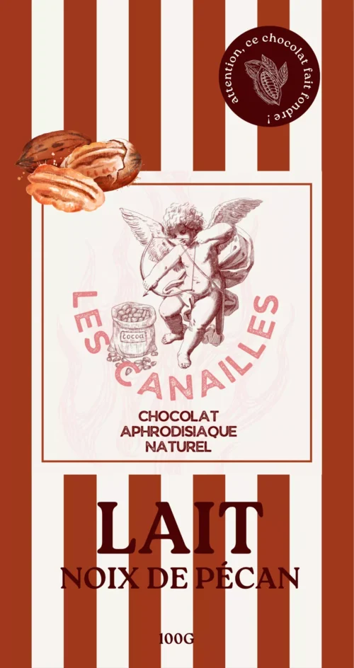 chocolat aphrodisiaque - Lait, noix de pécan