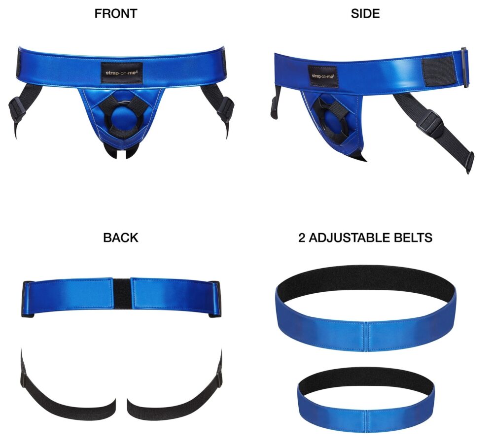 Ceinture Harnais pour Gode Strap-On-Me Bleu
