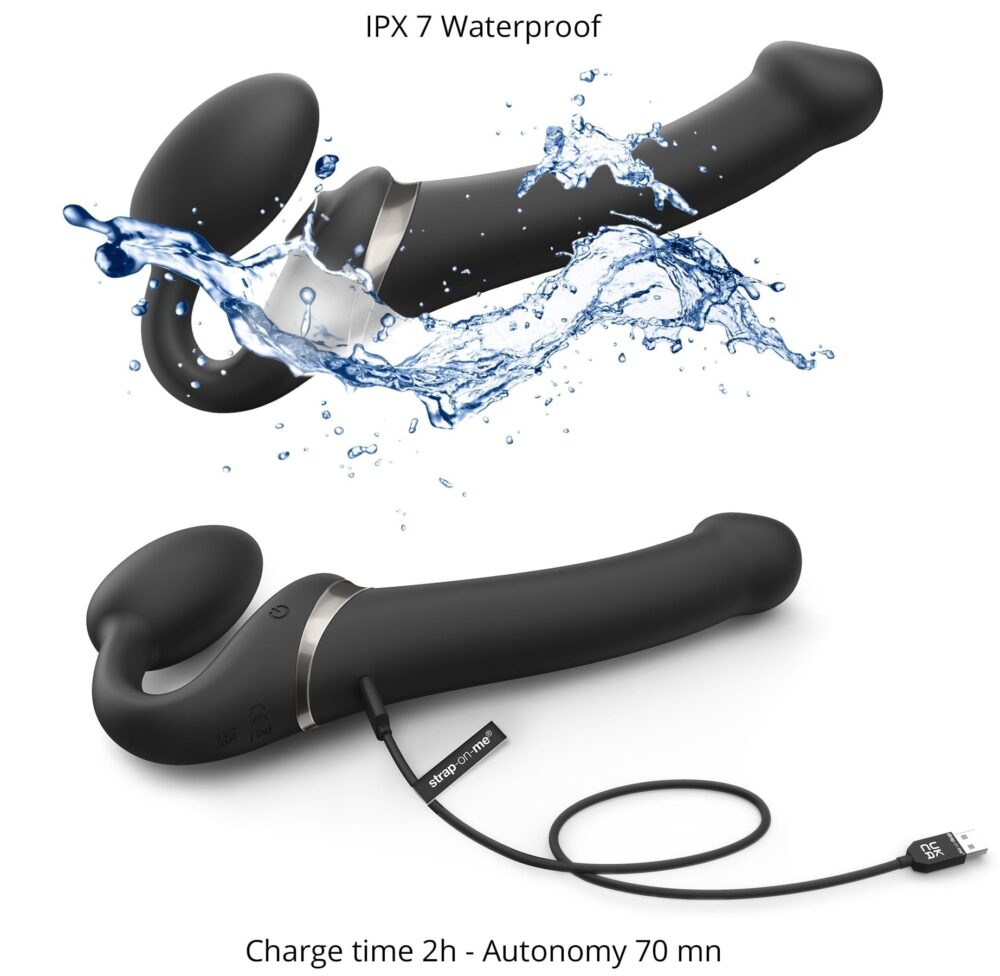 Dildo Multi Orgasm Strap-On-Me XL Noir