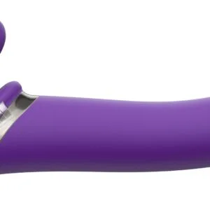 Gode vibrant Strap-On 3 Moteurs Violet