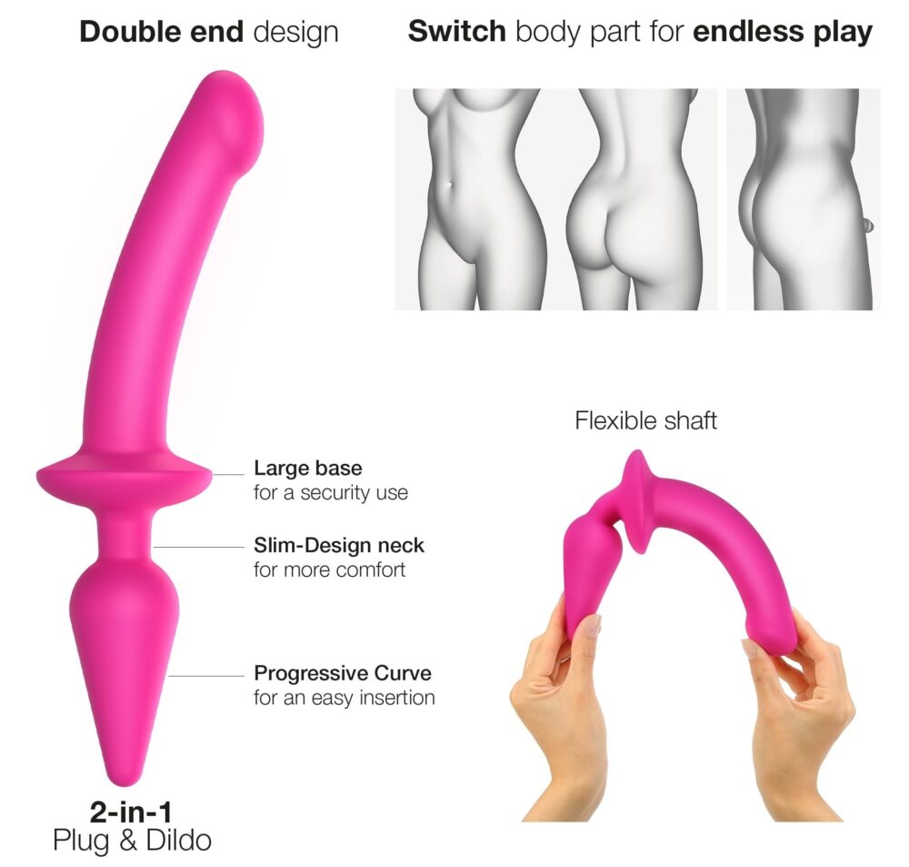Plug Dildo Switch Strap-On-Me S Rose