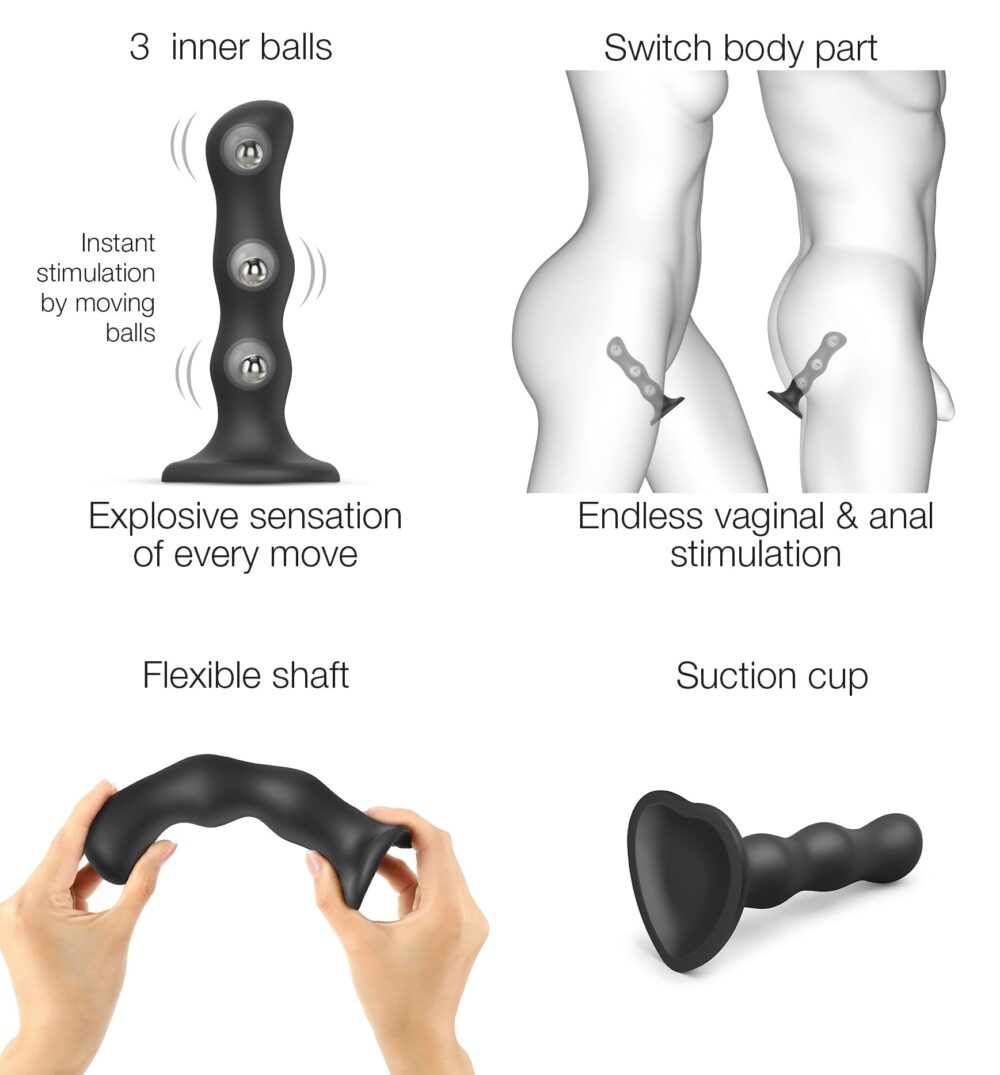 Plug Silicone Geisha Balls Strap-On-Me