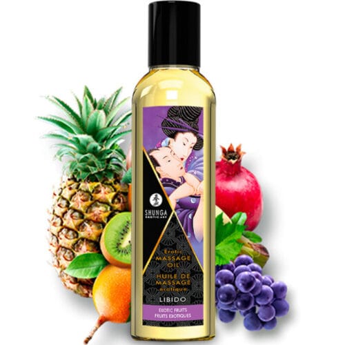 Coffret Shunga Baisers Fruités Huile de massage