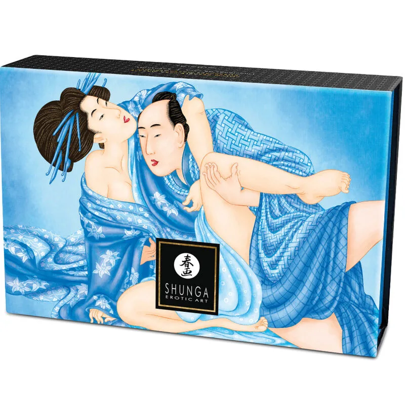 Coffret poudre de massage comestible Shunga Noix de coco boite