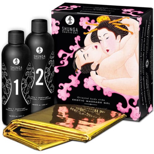 Gel de Massage Érotique Oriental Corps à Corps – Fraises & Cava