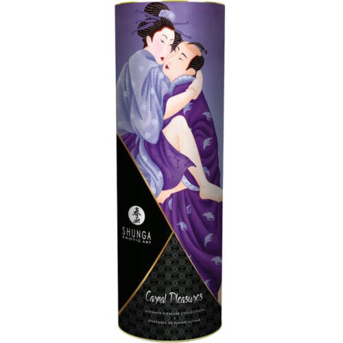Kit shunga Plaisirs Charnels huile de massage