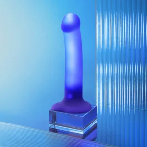 GLOW-LED DILDO PURPLE - M 2