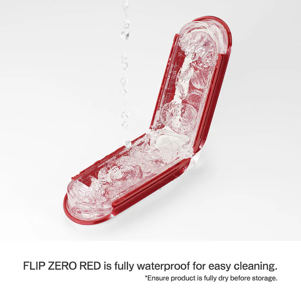 Tenga FLIP ZERO RED & WARMER SET ouvert