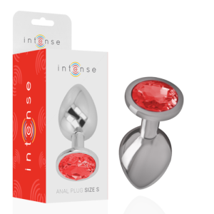 Plug anal bijou aluminium rouge